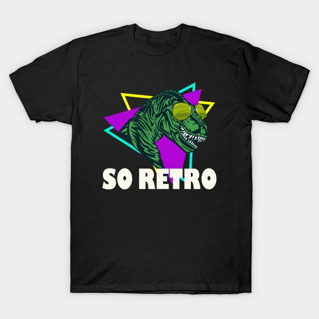 Retro Dinosaur T-Rex T-Shirt by Foxxy Merch